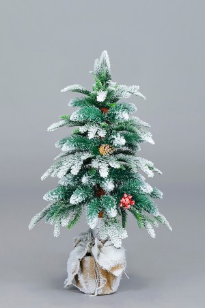 Ель Малибу в горшке (легкий снег)